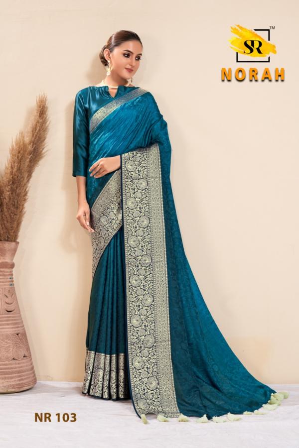 Sr Norah Fancy Wear Designer Dola Silk Saree Collection